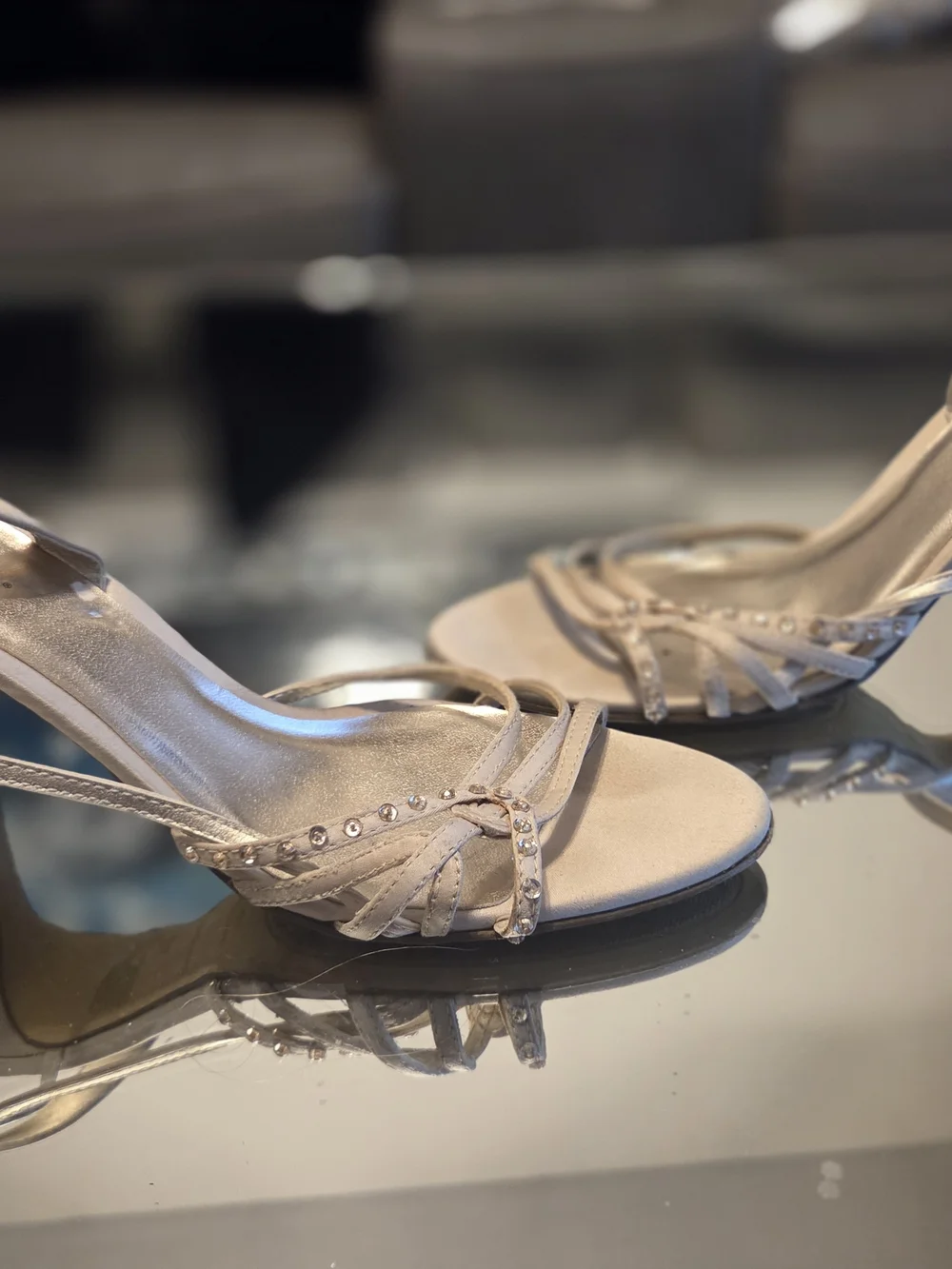 Women's Strappy Dress Sandals in Nude